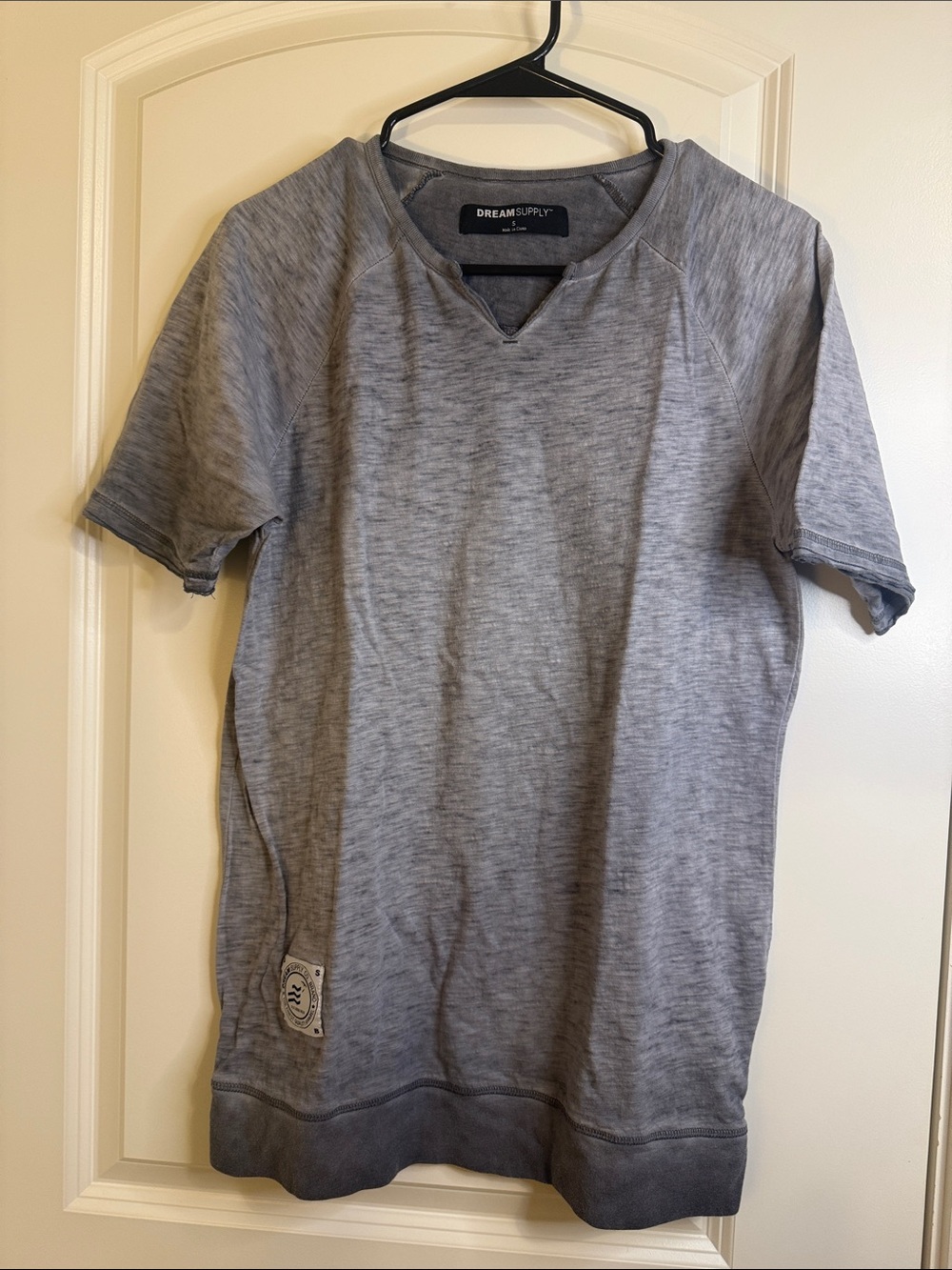 Men's Heather Gray Short-Sleeve Crewneck Shirt